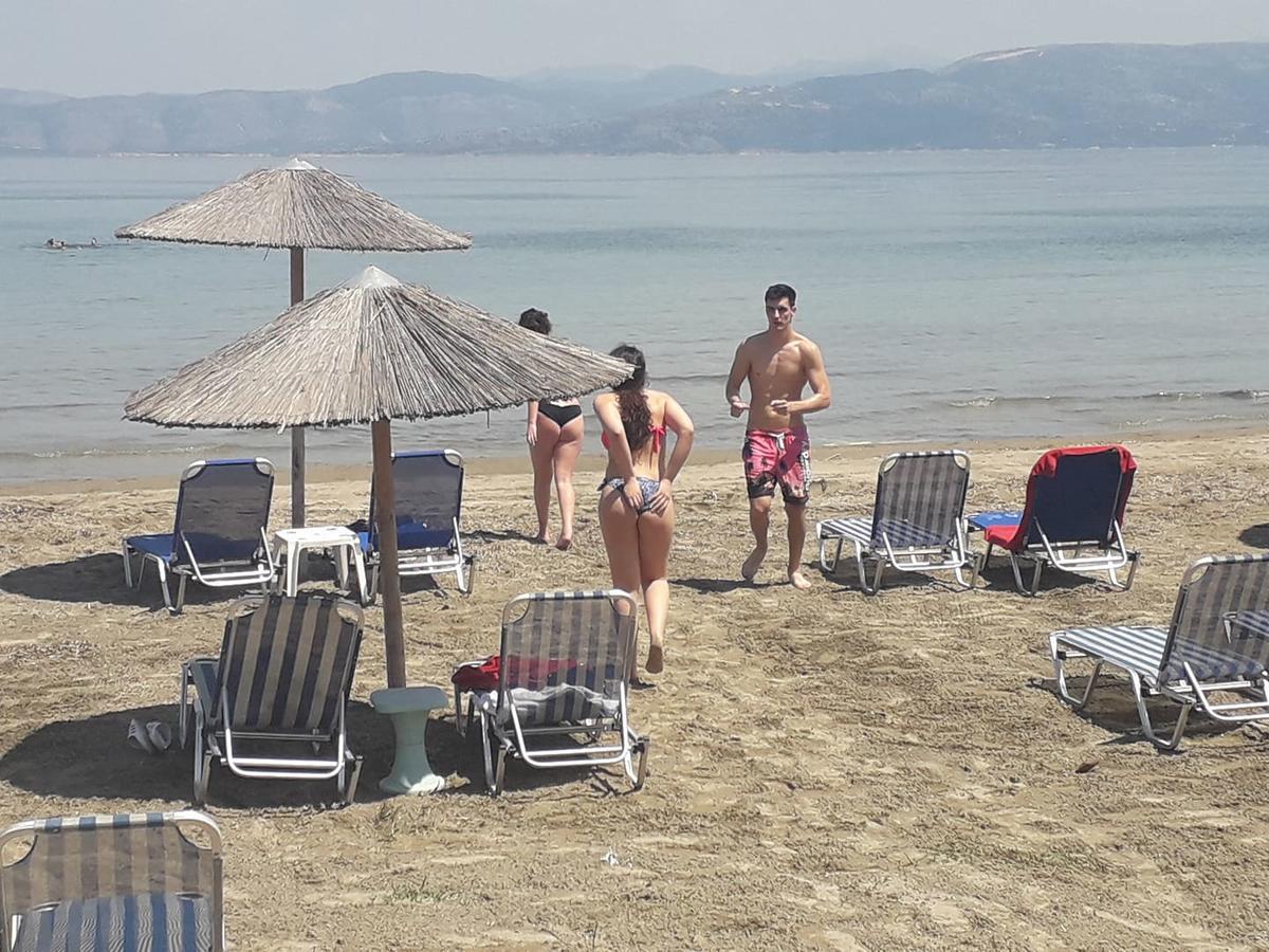 Akti Panela Beach Hotel Kávos Exterior foto